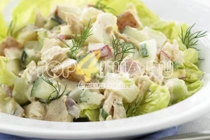 Картофельный салат с тунцом1